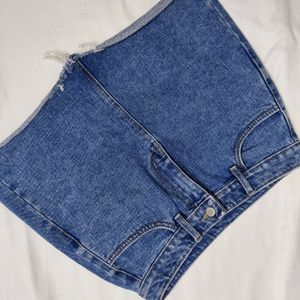 Denim Skirt - Dark Blue