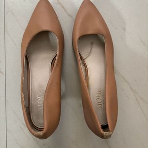 Mode By Red Tape Women Heels (Tan, 6)