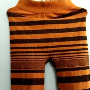 Brown Stripped Active Wear