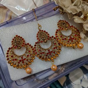 New Price *Beautiful Earings And Tikka*