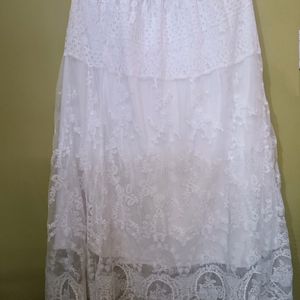 Savana White Skirt