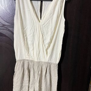 White Romper -Medium