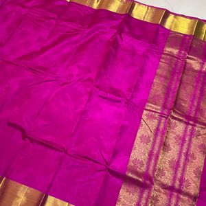 Sale!!! Pink Tussar Silk Saree. Offer!!