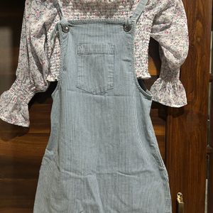 Dungaree Short Dress