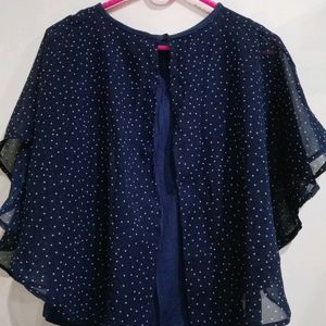 Navy Blue Top For Girls