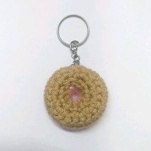 Cute Crochet Mini Donut Keychain 🍩