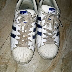 Adidas Superstar Blue Strips