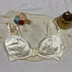 Satin Silk Look Bra