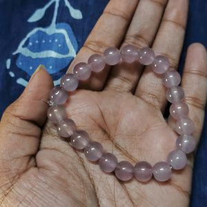 Purplish White Bracelet | Glass Beads Bracele