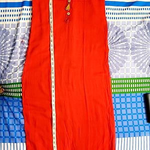 🔴🥳 Aligent Red Colour Kurta For Casual Use