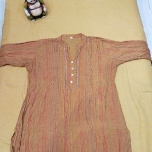 Mustard Yellow short Kurti