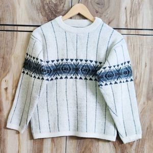 Offwhite Crey Design Sweater Size-36