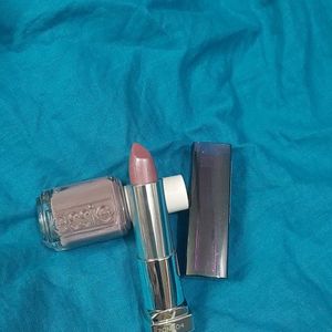 Combo Maybelline Lipstick Mauve 445 + Nail Polish