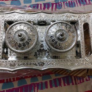 Beautiful Silver Color Multi Purpose Box