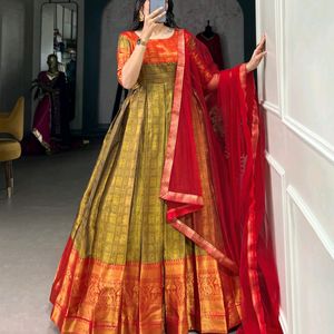 Elegant And Beautiful Kanjeevaram Lehnga Collecton