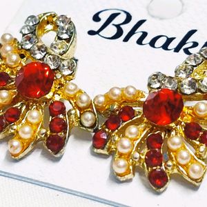 Golden- Red Earings