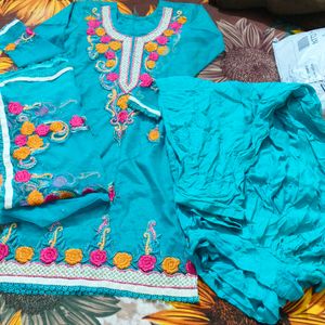 Dhoti Suit Set With Dupatta...