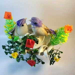 Sea Shells Home Decor Love Birds Flowers Handmade