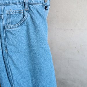 Light Blue Wide Bottom Denim Jeans 👖 Full Comfort