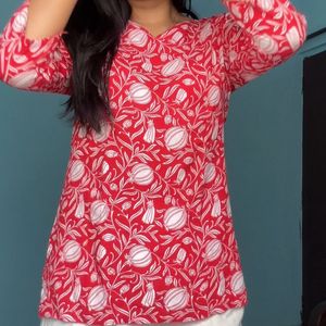 Red Short Kurti