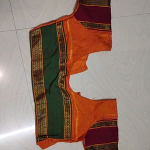 Cotton Pattu Saree With Blouse