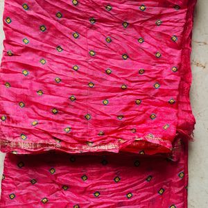 Unused Bandhani Saree