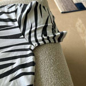 Zebra Print T Shirt For men