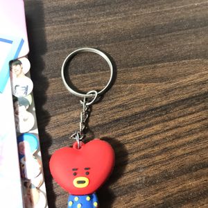 Bts Diary With A Cute Key Chain Of BT21 ( TATA )