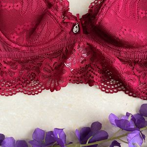 Beautiful Red Lace Padded Bra♥️