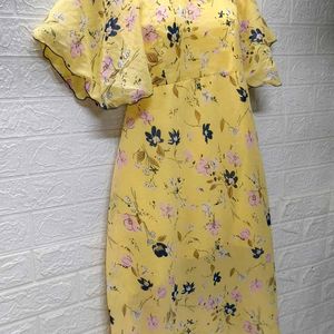 Floral Printed Dress For Medium Size Women