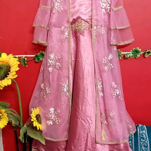 Beautiful Gown With Shrug New Designer