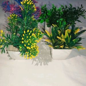 Set Of 4 Artificial Plants