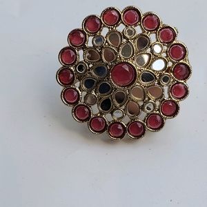 Red And Green Adjustable Rings