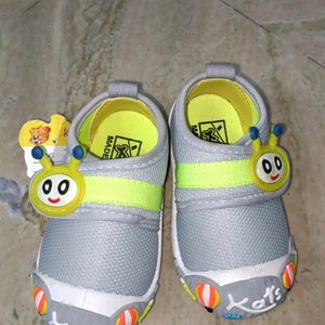 Baby Shoes Unisex Grey Color Cute