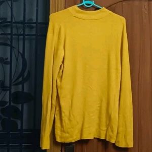 MUSTARD COLOURED PULLOVER FOR WOMEN