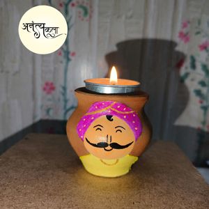 Handpainted Tealight Candle Holder