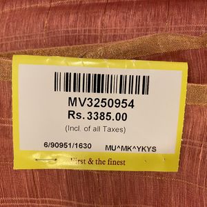 Farewell Tussar Silk English Pink+Peach S