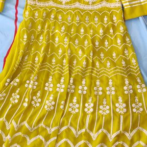 Ethnic Gown With Dupatta