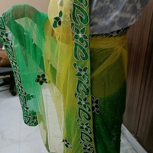 Lehanga Saree With Blouse And Peticoat