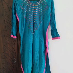 M Size Kadhi Cotton Short  Sleevless Kurtha