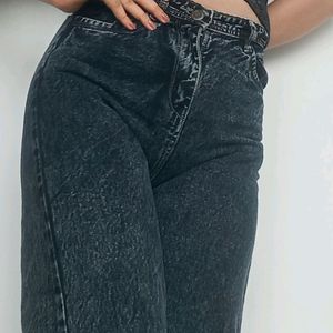 High Waist Jeans Combo (Blue+Black)