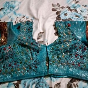 Embroidery In Net Blouse