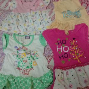 Hojiery Baby Frock Combo