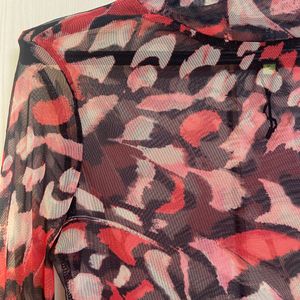 Tokyo Talkies Women Red Regular Printed Tops