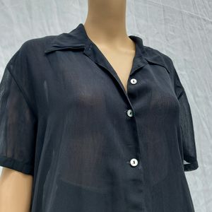 Chiffon Black Top