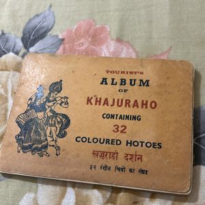 Khajuraho Tourist Album Antique For Collection