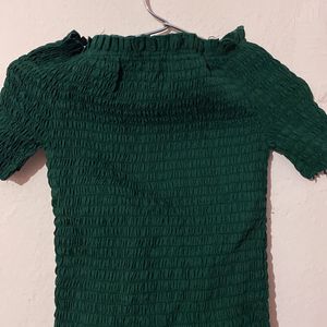 Crop Top - Dark Green