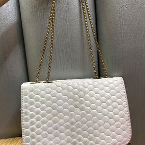 White Sling bag