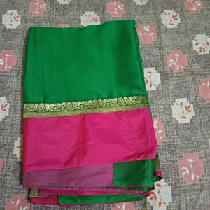 Green Saree Like New