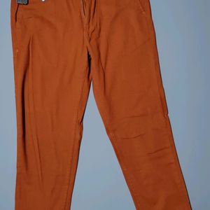 ⚡[SALE] Roadster Men Rust Brown Chinos Trousers